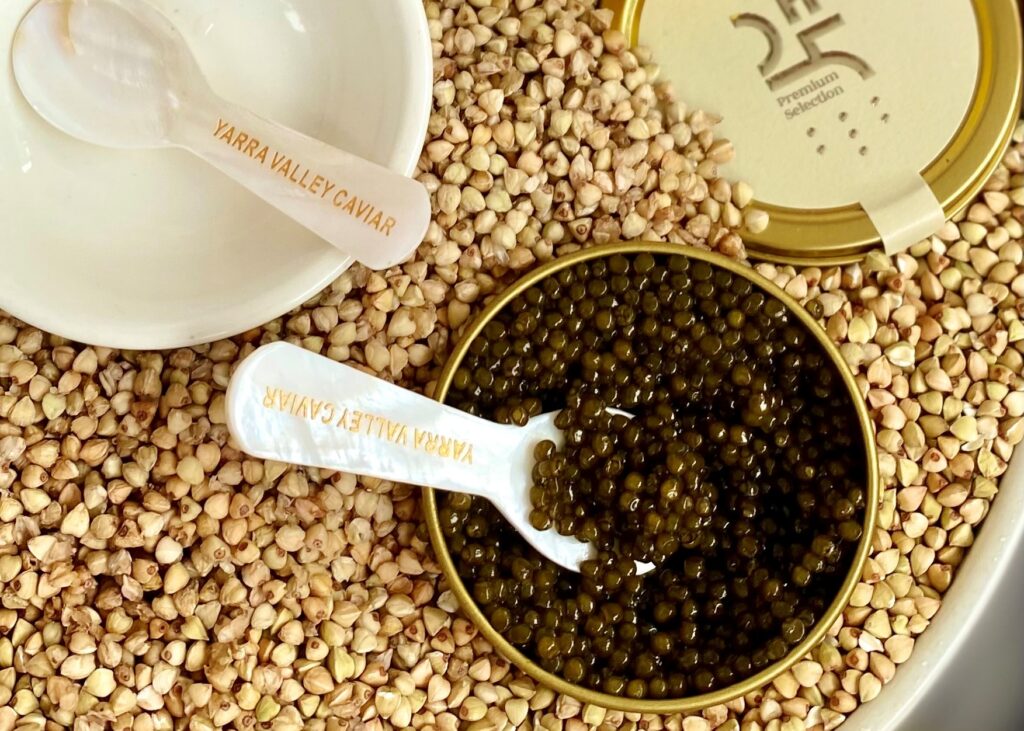 Caviar with a spoon